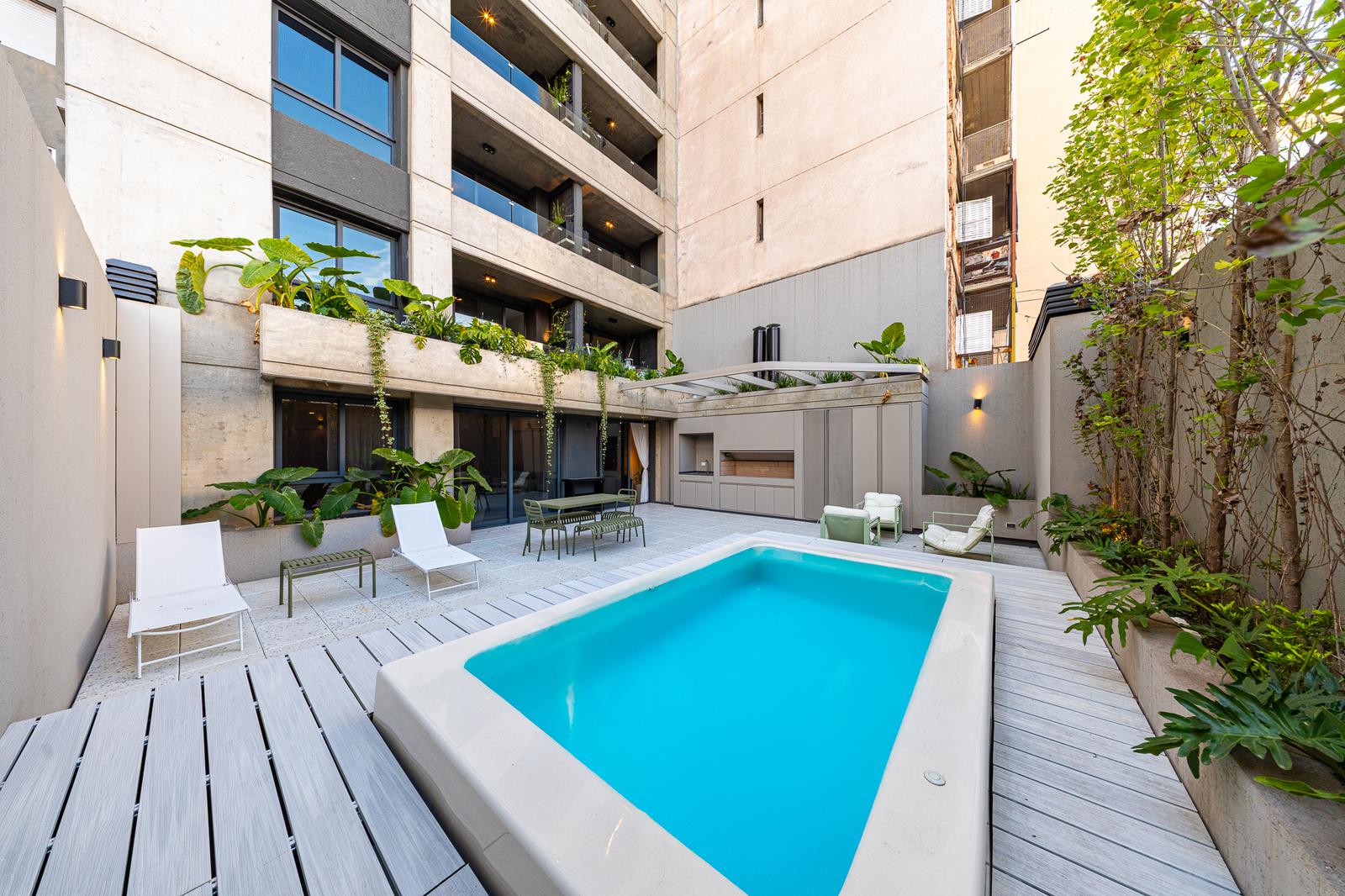 venta departamento dos dormitorios patio parrillero pileta centro